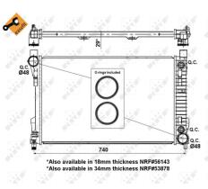 Nrf 53419 - RADIADOR MERCEDES C180