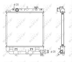 Nrf 53433 - RADIADOR MAZDA DEMIO 1,3/15 MANUAL