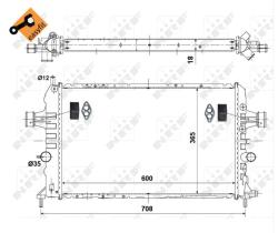 Nrf 53442 - RADIADOR OPEL ASTRA H 1,6/1,8 M/A+A