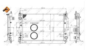 Nrf 53454 - RADIADOR ALUMINIO FIAT/OPEL