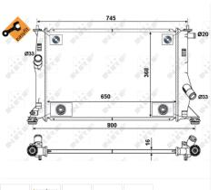 Nrf 53465 - RAD.Y CALEF.MAZDA 5/PREMACY 2,0 AUT