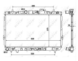 Nrf 53471 - RADIADOR ALUMINIO HYUNDAI