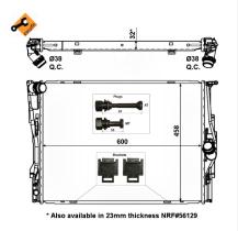 Nrf 53473 - RADIADOR ALUMINIO BMW