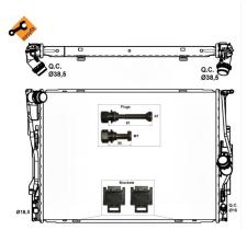 Nrf 53474 - RADIADOR ALUMINIO BMW