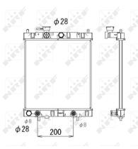Nrf 53510 - RADIADOR ALUMINIO NISSAN