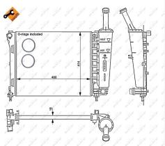 Nrf 53526 - RADIADOR ALUMINIO FIAT