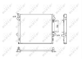 Nrf 53575 - RADIADOR ALUMINIO TOYOTA