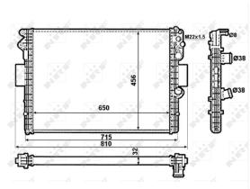 Nrf 53612 - RADIADOR IVECO DAILY II 2.8D/TD