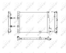 Nrf 53756 - RADIADOR ALUMINIO NISSAN