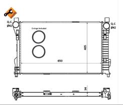 Nrf 53854 - RADIADOR MERCEDES C 270 CDI