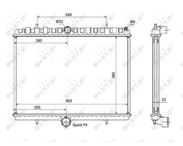 Nrf 53861 - RADIADOR CITROEN C8 2,0 HDI