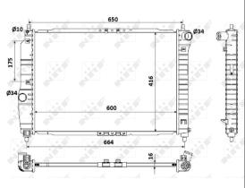 Nrf 53902 - RADIADOR CHEVROLET KALOS 1,4 16V