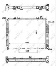 Nrf 53945 - RADIADOR ALUMINIO MERCEDES
