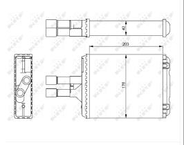 Nrf 54242 - RAD.Y CALEF.VECTRA B 1,6I