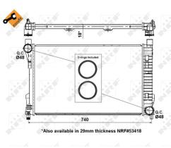 Nrf 55310 - RADIADOR ALUMINIO MERCEDES