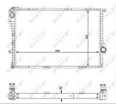 Nrf 55322 - RADIADOR ALUMINIO BMW