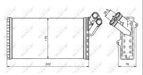 Nrf 58066 - CALEFACTOR CITRO.-FIAT-LANCIA-PEUG.