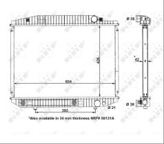 Nrf 58131 - RADIADORES Y CALEFACTORES MERCEDES