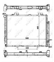 Nrf 58159 - RADIADOR ALUMINIO MERCEDES