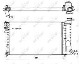 Nrf 58183 - RADIADOR CITROEN-PEUGEOT XSARA 1,4-