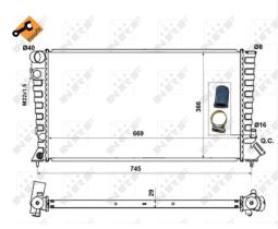 Nrf 58189 - RADIADOR CITROEN-PEUGEOT XSARA-BERL