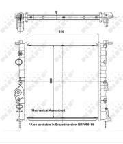Nrf 58196 - RADIADOR ALUMINIO RENAULT