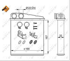 Nrf 58211 - CALEFACTOR NISSAN