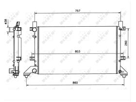 Nrf 58240 - RAD.Y CALEF.LT-II 2,3/2,5TDI/2,5SDI