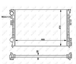 Nrf 58262 - RADIADOR ALUMINIO CITR/ FIAT/ LANC/