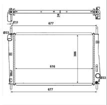 Nrf 58272 - RADIADOR ALUMINIO FORD