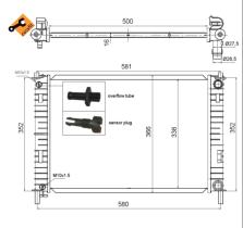 Nrf 58276 - RADIADOR ALUMINIO FORD