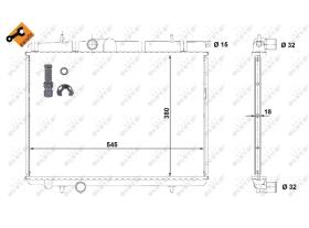 Nrf 58299 - RADIADOR PEUGEOT 206 1.4/1.6/2.0/1.