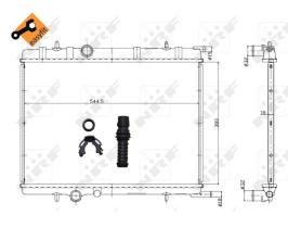 Nrf 58304 - RADIADOR ALUMINIO CITROEN/PEUGEOT