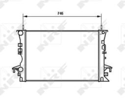 Nrf 58318 - RADIADOR ALUMINIO RENAULT