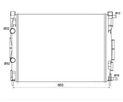 Nrf 58327 - RADIADOR ALUMINIO RENAULT