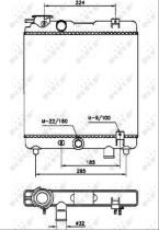 Nrf 58659 - RADIADOR FIAT-SEAT PANDA 34/45/S-MA