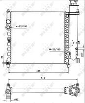 Nrf 58714 - RADIADOR ALUMINIO PEUGEOT