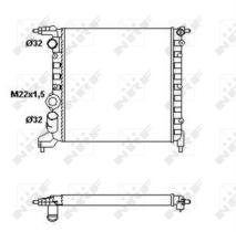 Nrf 58783 - RADIADOR ALUMINIO RENAULT