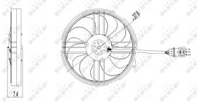 Nrf 47409 - ELECTROVENTILADOR VW.POLO