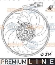 Hella 8EW009157451 - VENTILADOR CONDENSADOR OPEL CORSA C