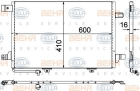 Hella 8FC351301674 - CONDENSADOR MERCEDES W169/W245