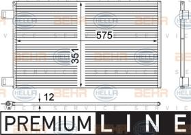 Hella 8FC351309161 - CONDENSADOR RENAULT KANGOO CLIMA TU