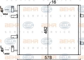 Hella 8FC351318691 - CONDENSADOR A/A  RENAULT/NISSAN/OPEL