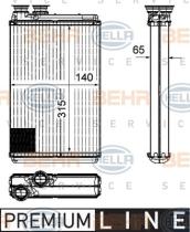 Hella 8FH351315571 - CALEFACTOR PEUGEOT 407