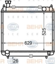 Hella 8MK376704661 - RADIADOR TOYOTA HIACE