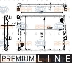 Hella 8MK376716241 - RADIADOR BMW 3 (E46)