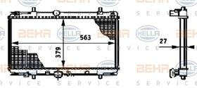 Hella 8MK376719291 - RADIADOR PEUGEOT 406 / 607