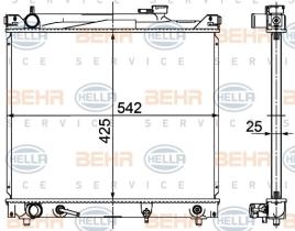 Hella 8MK376726471 - RADIADOR SUZUKI VITARA/SIDEKICK L4