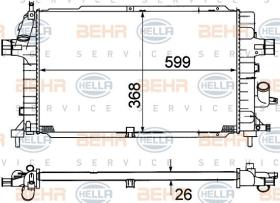 Hella 8MK376781041 - RAD.OPEL ASTRA H