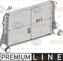 Hella 8ML376746721 - INTERCOOLER VW GOLF V, AUDI A3